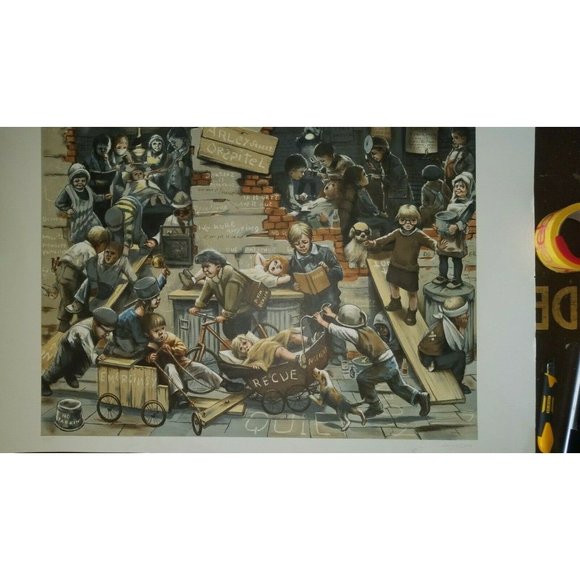 Leighton Jones Signed Large Lithograph "Arley Street Orspitel" Ltd Ed n/frame - Picture 8 of 8